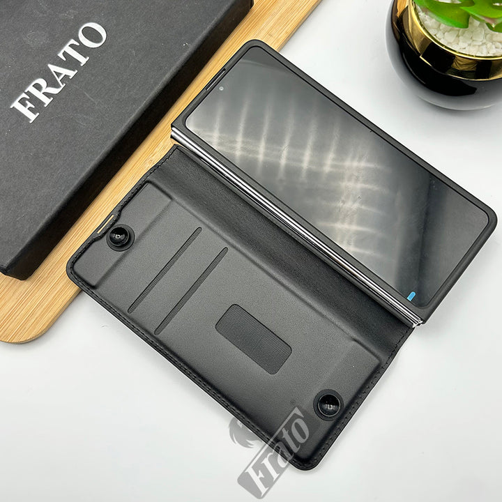 Samsung Galaxy Z Fold 4 Camera Protection Carbon Fibre Design Case With Card Holder And S Pen slot