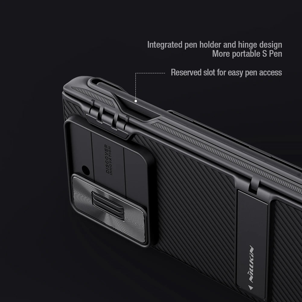 Samsung Galaxy Z Fold 6 Nillkin Camshield Camera Protective Case With S Pen Holder (Black)