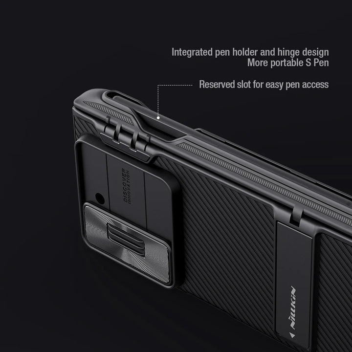 Samsung Galaxy Z Fold 6 Nillkin Camshield Camera Protective Case With S Pen Holder (Black)