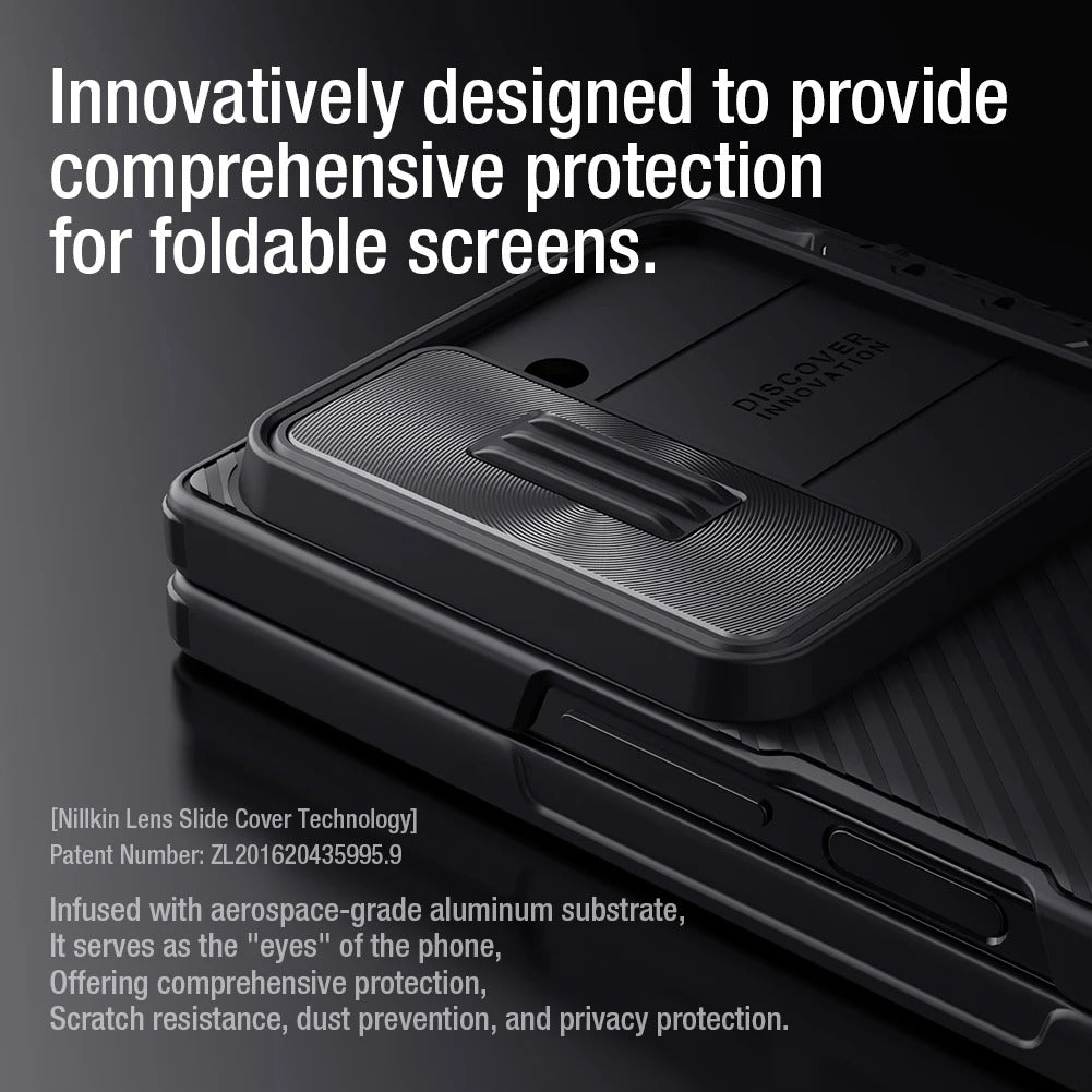 Samsung Galaxy Z Fold 6 Nillkin Camshield Camera Protective Case With S Pen Holder (Black)