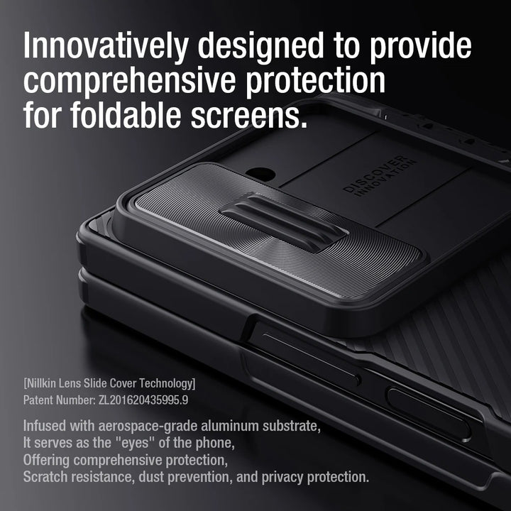 Samsung Galaxy Z Fold 6 Nillkin Camshield Camera Protective Case With S Pen Holder (Black)