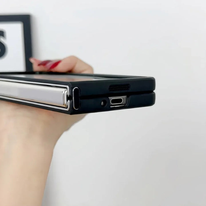Samsung Galaxy Z Fold 6 Transparent Case With Magnetic Charging Ring