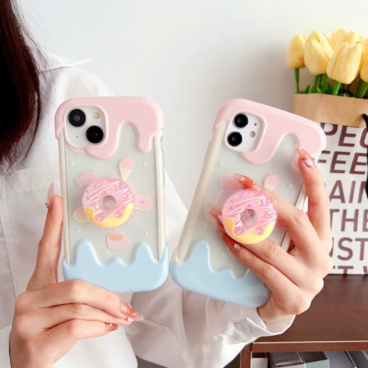 iPhone Donut Style Holder Transparent Designer Case