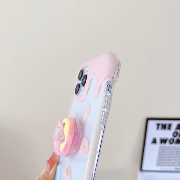 iPhone Donut Style Holder Transparent Designer Case
