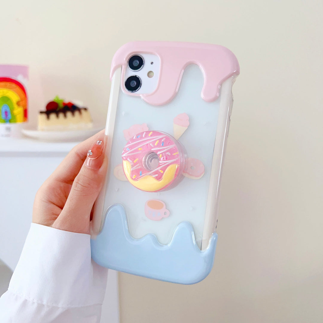 iPhone Donut Style Holder Transparent Designer Case