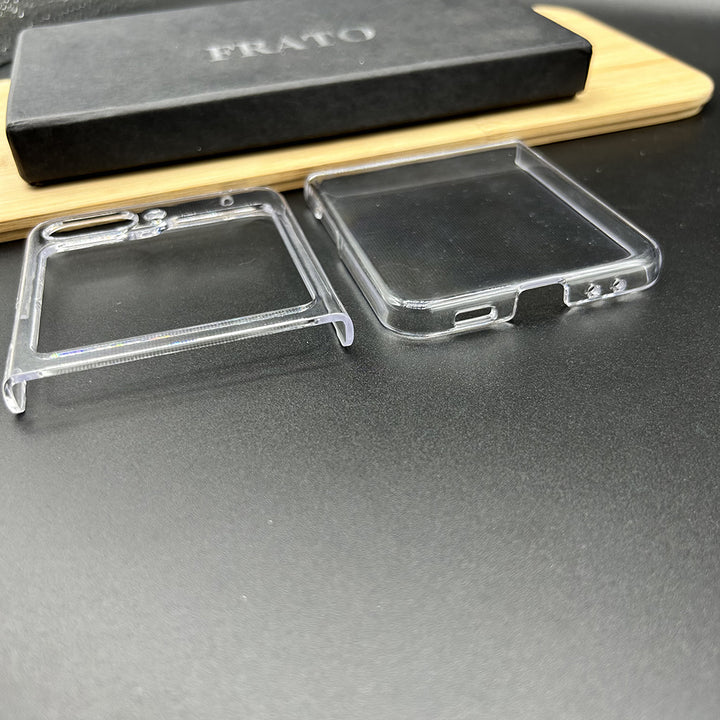 Samsung Galaxy Z Flip 5 Transparent Crystal Non Yellow Hard Shell Cover Case
