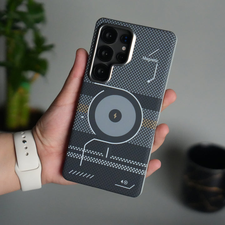 Galaxy S24 Ultra Detachable Back Panel MagSafe Case | 2-in-1 Hybrid Cover with Replaceable Design | PowerMag