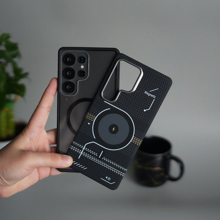 Galaxy S24 Ultra Detachable Back Panel MagSafe Case | 2-in-1 Hybrid Cover with Replaceable Design | PowerMag