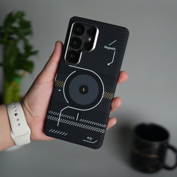 Galaxy S24 Ultra Detachable Back Panel MagSafe Case | 2-in-1 Hybrid Cover with Replaceable Design | PowerMag