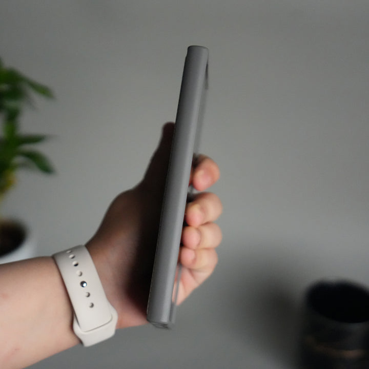 Galaxy S24 Ultra Leather Case | Luxury Metal Ring Stand Back Cover | Shockproof Protective Case