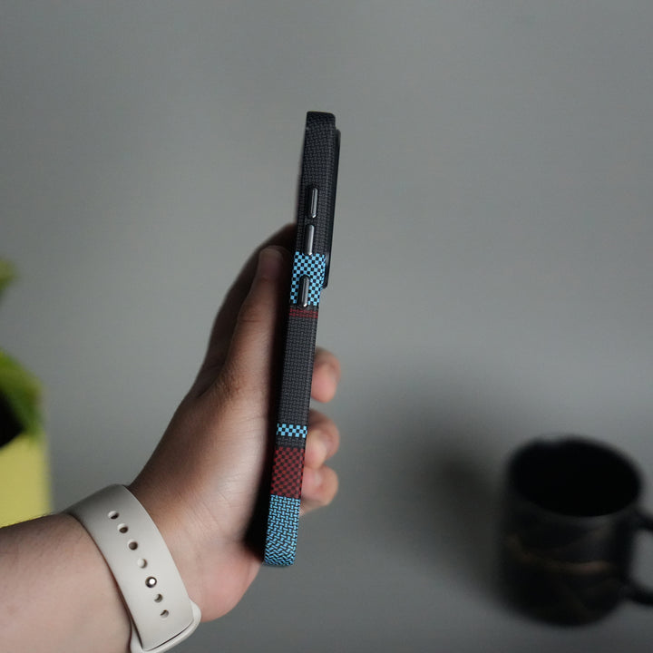 Galaxy S24 Ultra Series Carbon Fiber Texture Aramid Design Hard Pc MagSafe Cover | BlueWhiteLine