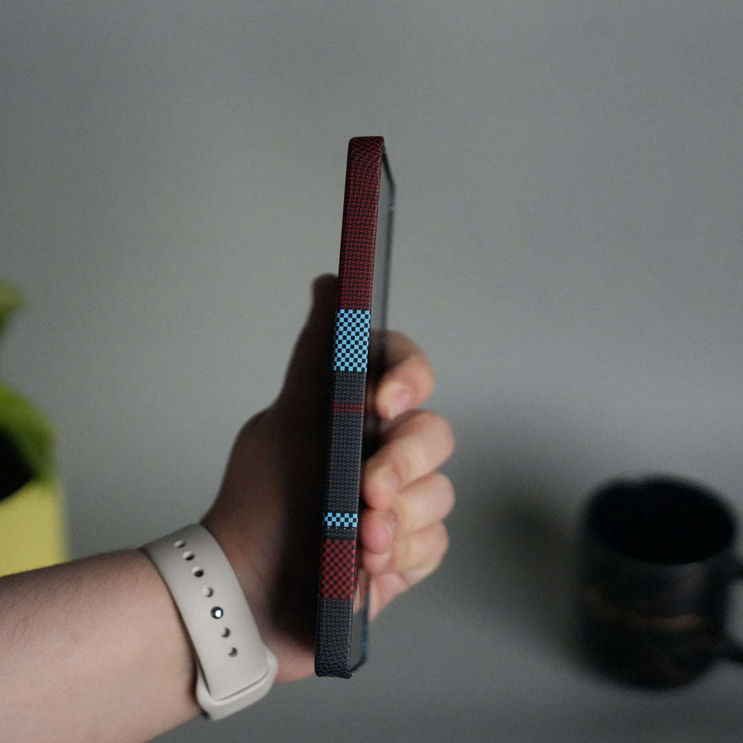 Galaxy S24 Ultra Series Carbon Fiber Texture Aramid Design Hard Pc MagSafe Cover | BlueWhiteLine