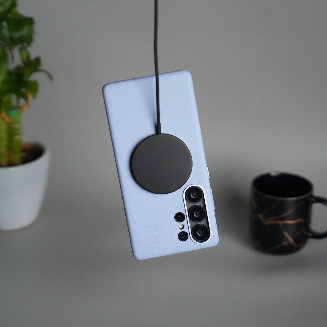 Galaxy S25 Ultra MagSafe PU Leather Back Cover | Premium PU Leather | Slim & Elegant Hard Case