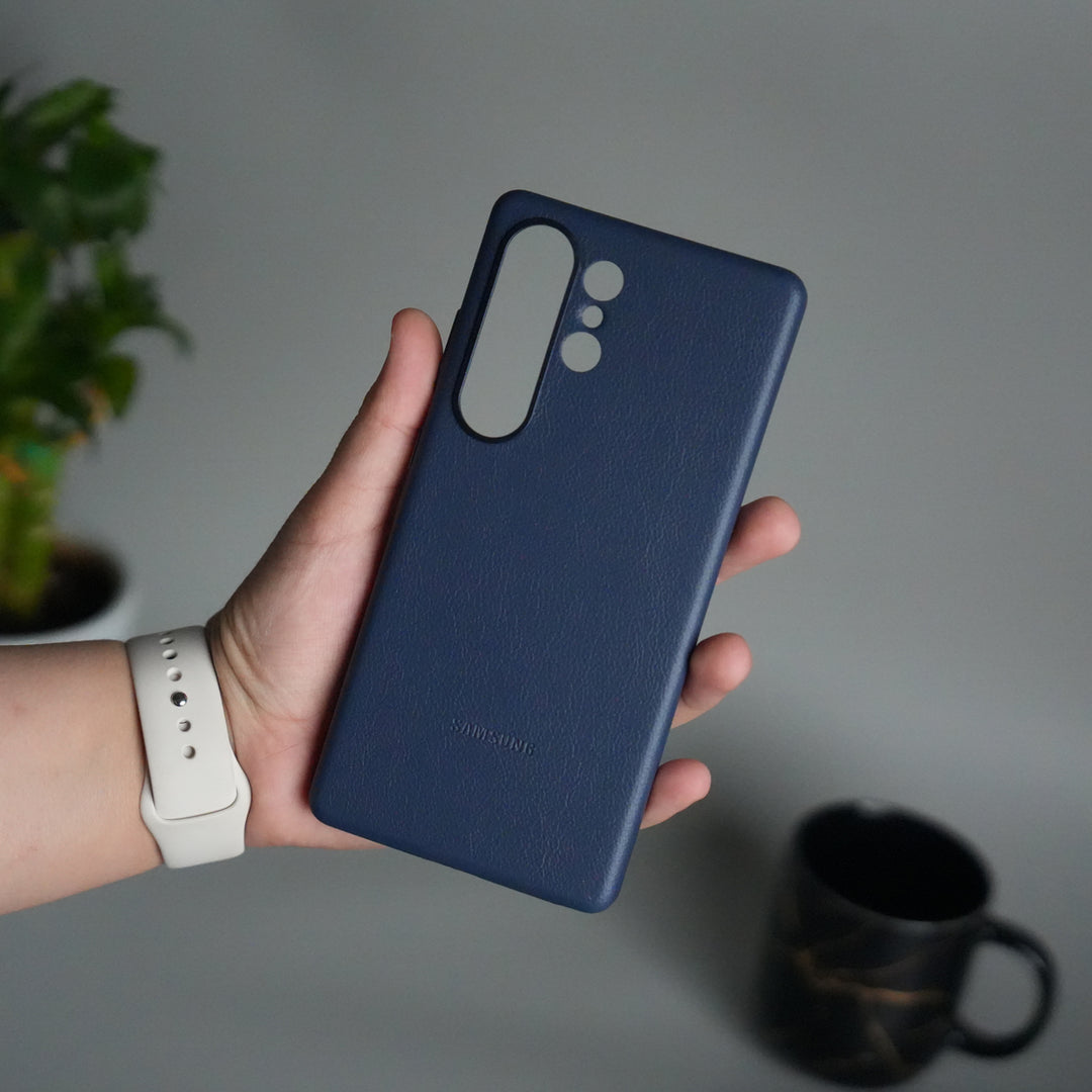 Galaxy S25 Ultra MagSafe PU Leather Back Cover | Premium PU Leather | Slim & Elegant Hard Case