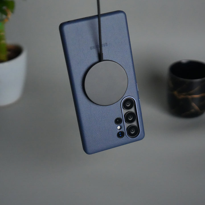 Galaxy S25 Ultra MagSafe PU Leather Back Cover | Premium PU Leather | Slim & Elegant Hard Case