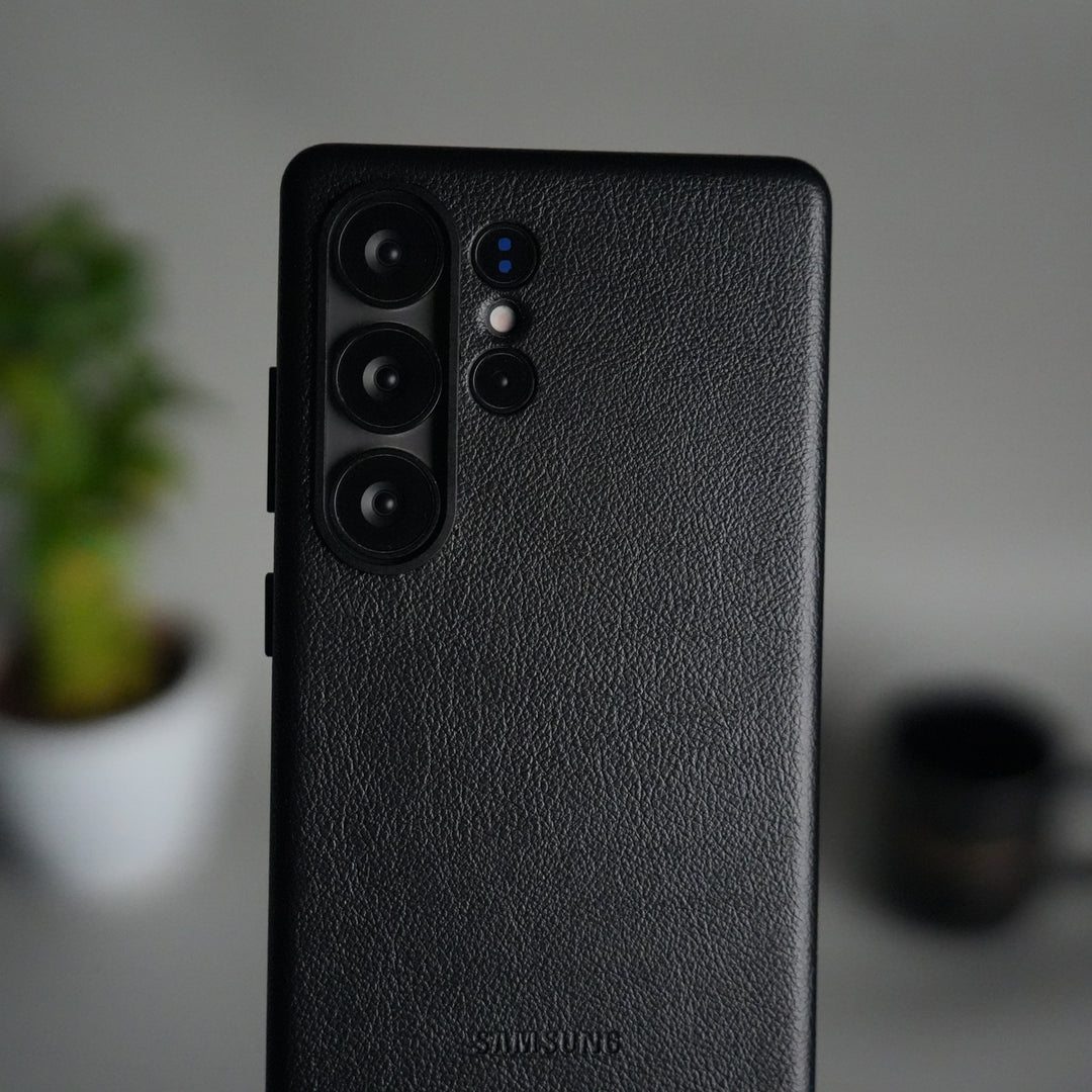 Galaxy S25 Ultra MagSafe PU Leather Back Cover | Premium PU Leather | Slim & Elegant Hard Case