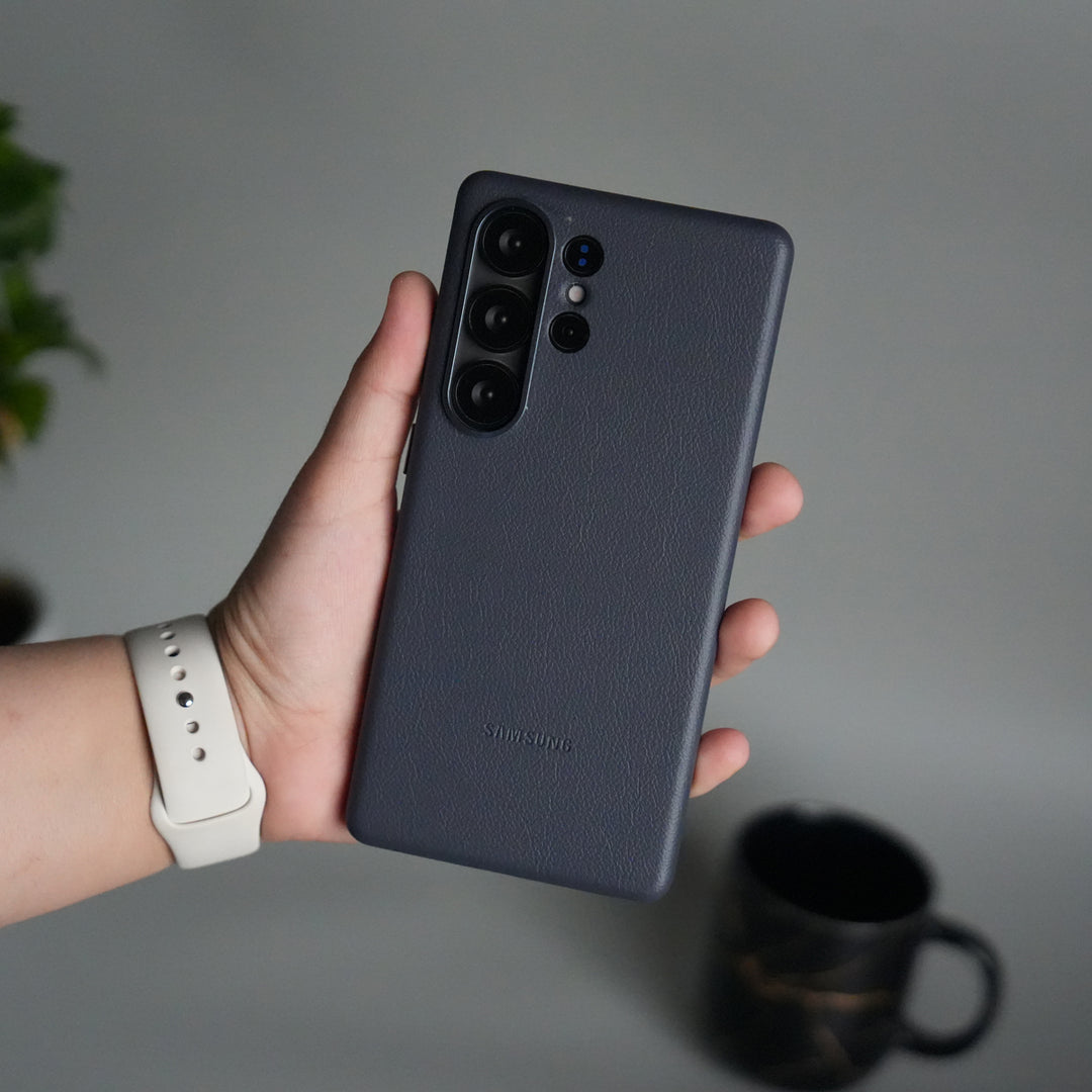 Galaxy S25 Ultra MagSafe PU Leather Back Cover | Premium PU Leather | Slim & Elegant Hard Case