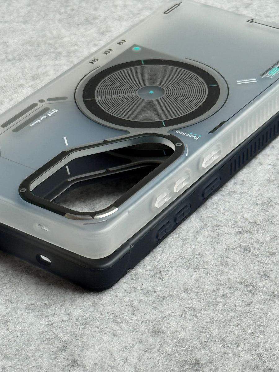 Galaxy S25 Ultra Magsafe Matte Futuristic Design Magnetic MagSafe Charging Case