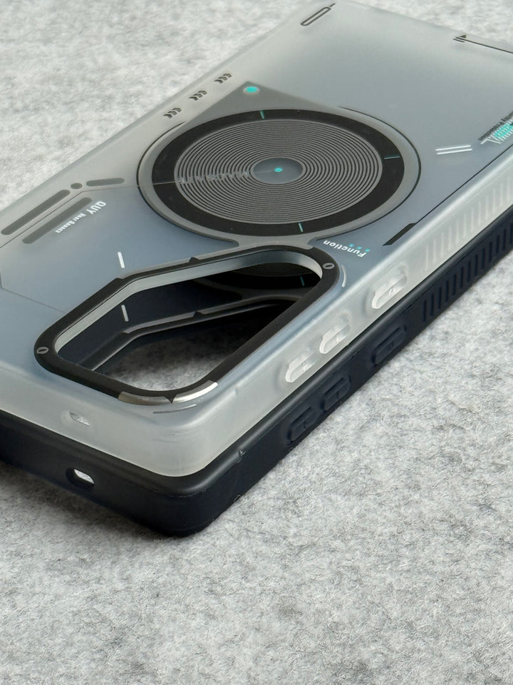 Galaxy S25 Ultra Magsafe Matte Futuristic Design Magnetic MagSafe Charging Case