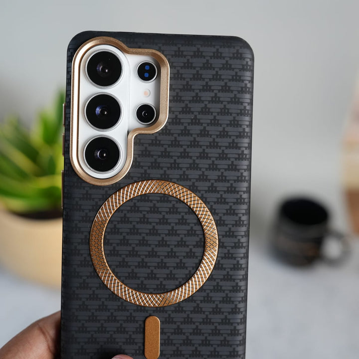 Galaxy S26 Ultra Elite Leather-Texture Case Cover 