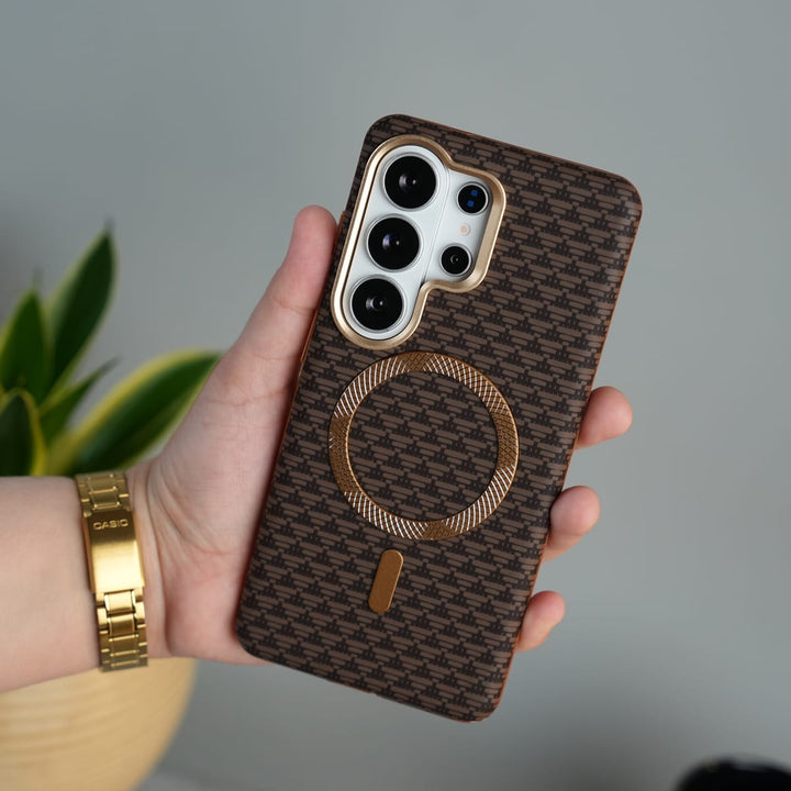 Galaxy S26 Ultra Elite Leather-Texture Case Cover