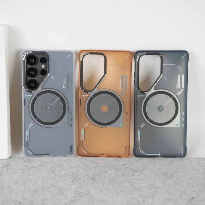 Galaxy Ultra Series Matte Futuristic Design Magnetic MagSafe Charging Case