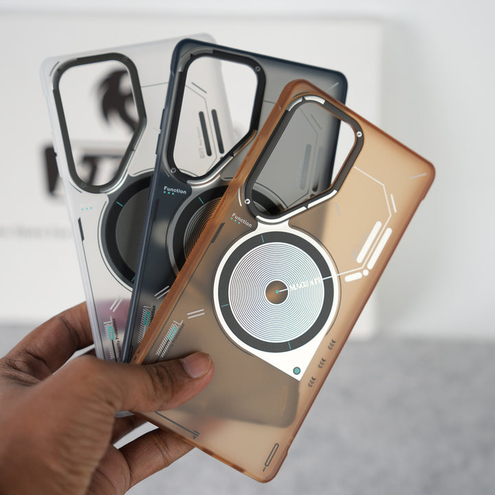 Galaxy Ultra Series Matte Futuristic Design Magnetic MagSafe Charging Case