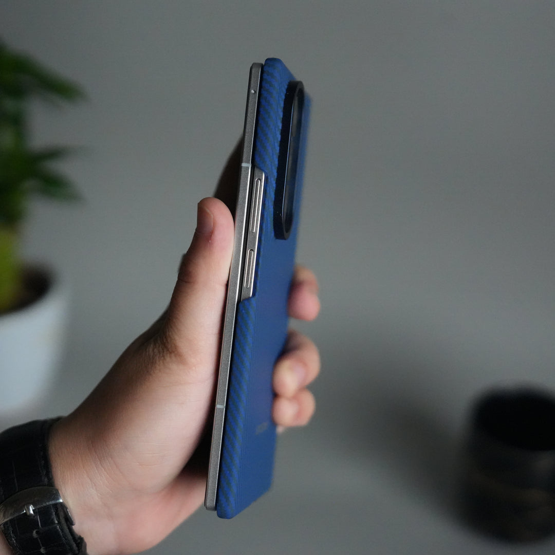 Galaxy Z Fold 7 Carbon Fiber Texture Back Case with Front Membrane | Ultra-Thin Protective Cover