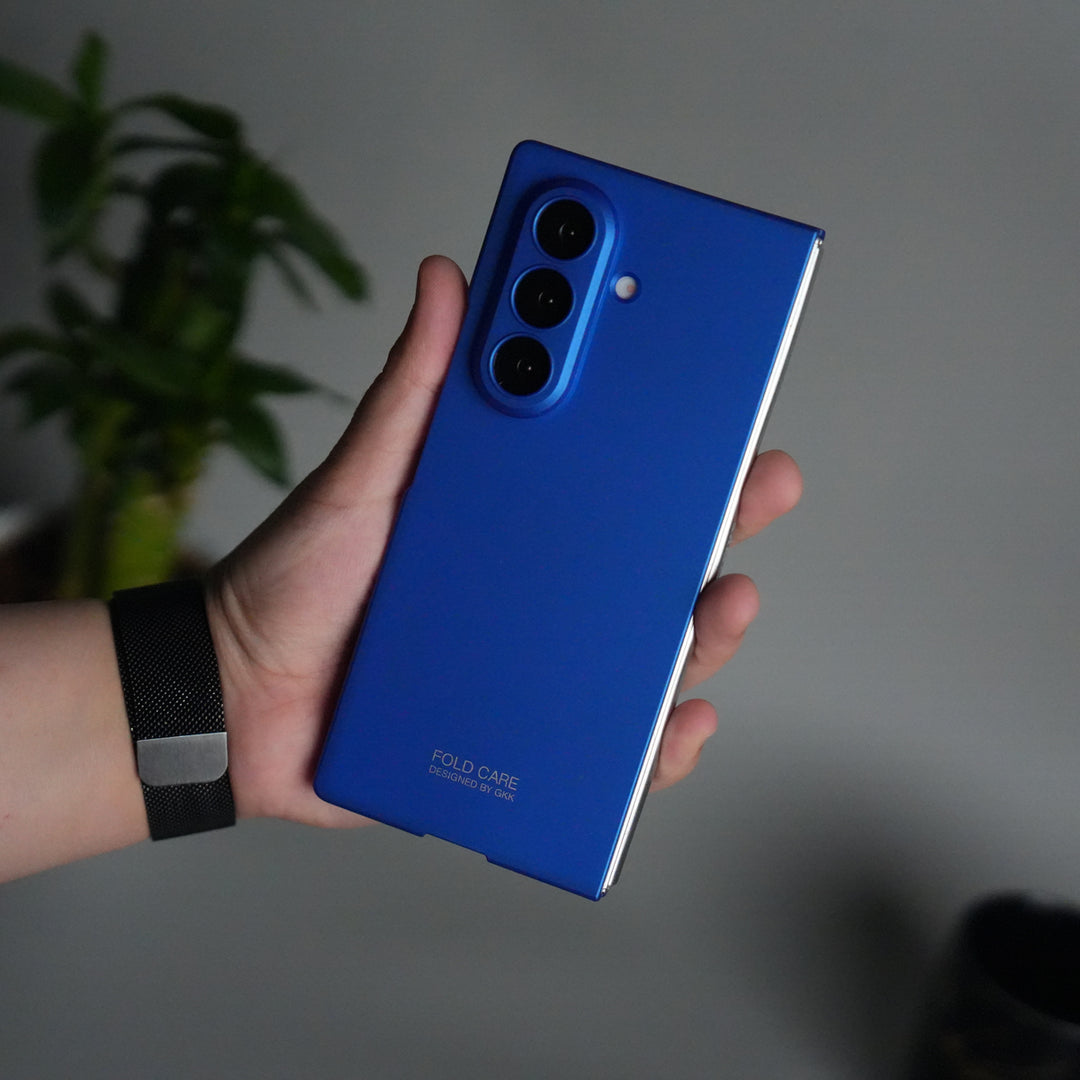 Galaxy Z Fold 7 Matte Hard Case with Front Glass Cover | Slim Shockproof Fold Care Edition