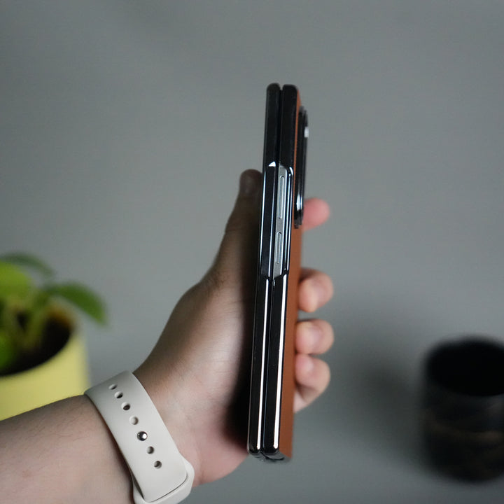 Galaxy Z Fold 7 Premium Dotted Design Slim Case Hinge Protection (Front + Back Cover)