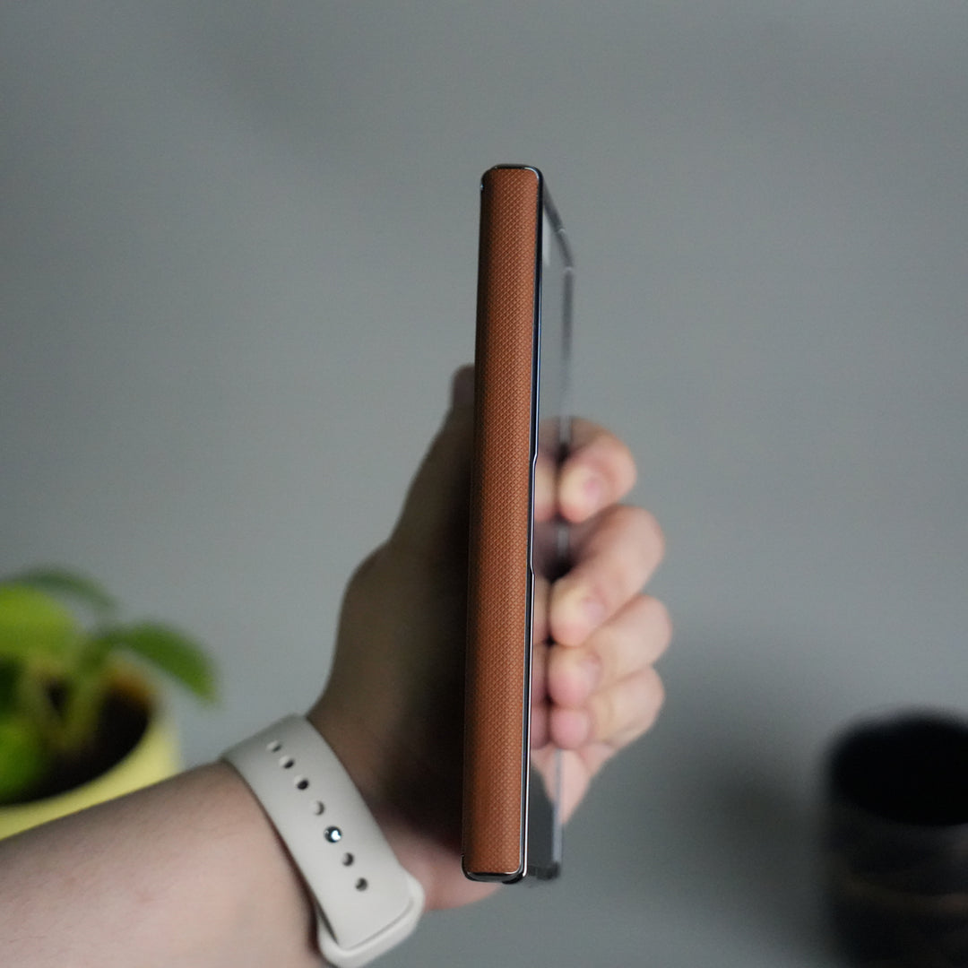 Galaxy Z Fold 7 Premium Dotted Design Slim Case Hinge Protection (Front + Back Cover)