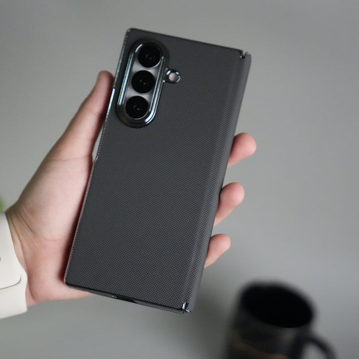 Galaxy Z Fold 7 Premium Dotted Design Slim Case Hinge Protection (Front + Back Cover)