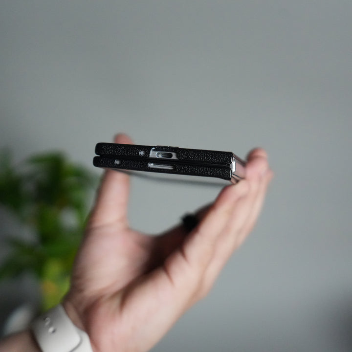 Galaxy Z Fold 7 Premium PU Leather Back Case with Front Frame | Slim & Elegant Design