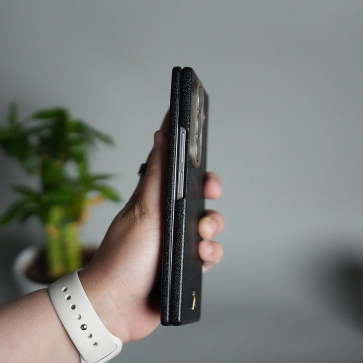 Galaxy Z Fold 7 Premium PU Leather Back Case with Front Frame | Slim & Elegant Design