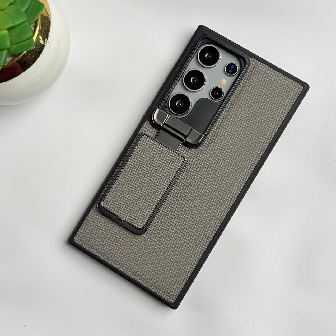 Samsung Galaxy S25 Ultra Metal Camera Cap Stand Case Cover