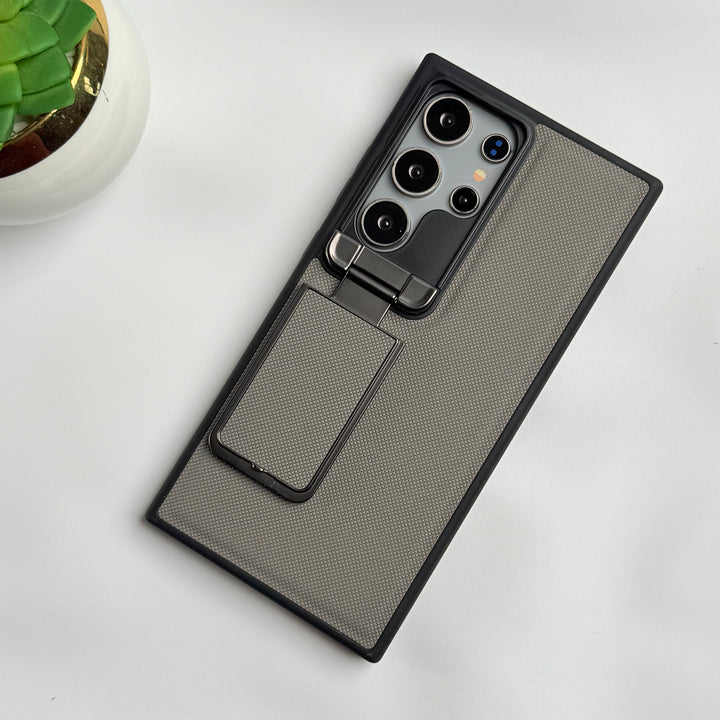 Samsung Galaxy S25 Ultra Metal Camera Cap Stand Case Cover