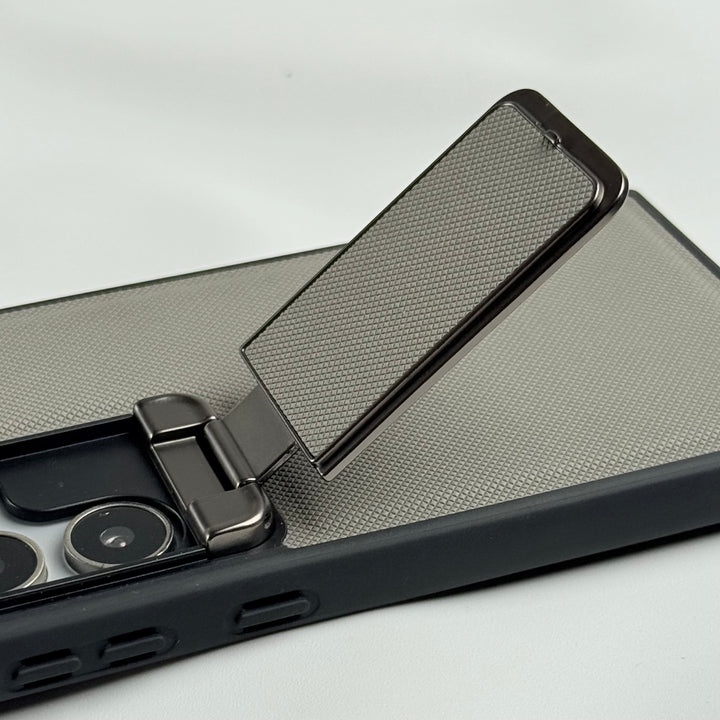 Samsung Galaxy S25 Ultra Metal Camera Cap Stand Case Cover