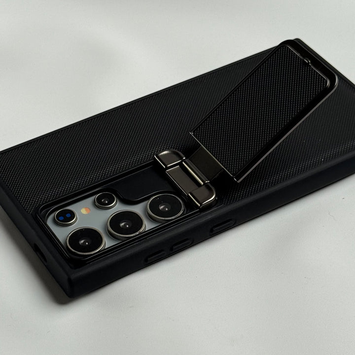 Samsung Galaxy S25 Ultra Metal Camera Cap Stand Case Cover