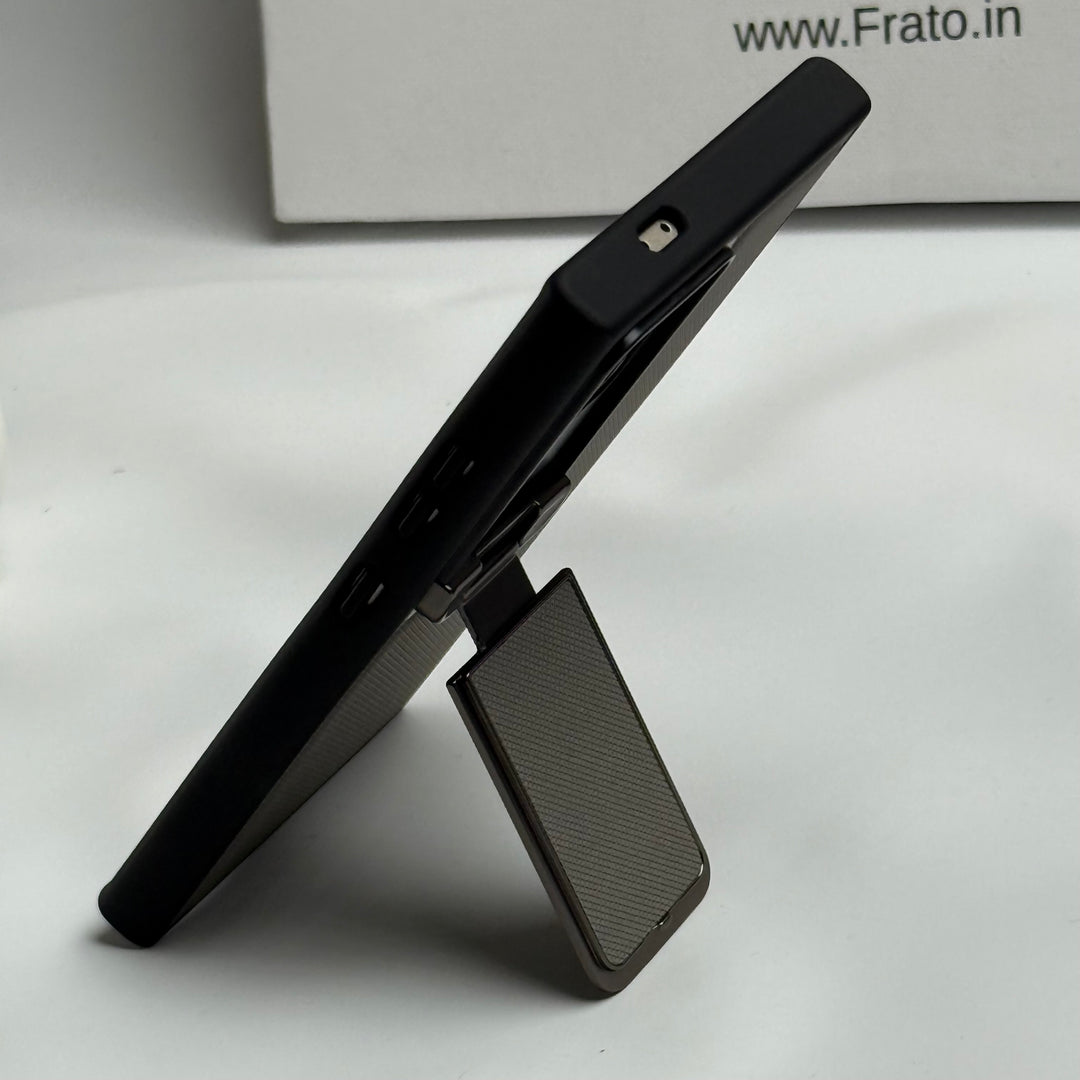 Samsung Galaxy S25 Ultra Metal Camera Cap Stand Case Cover