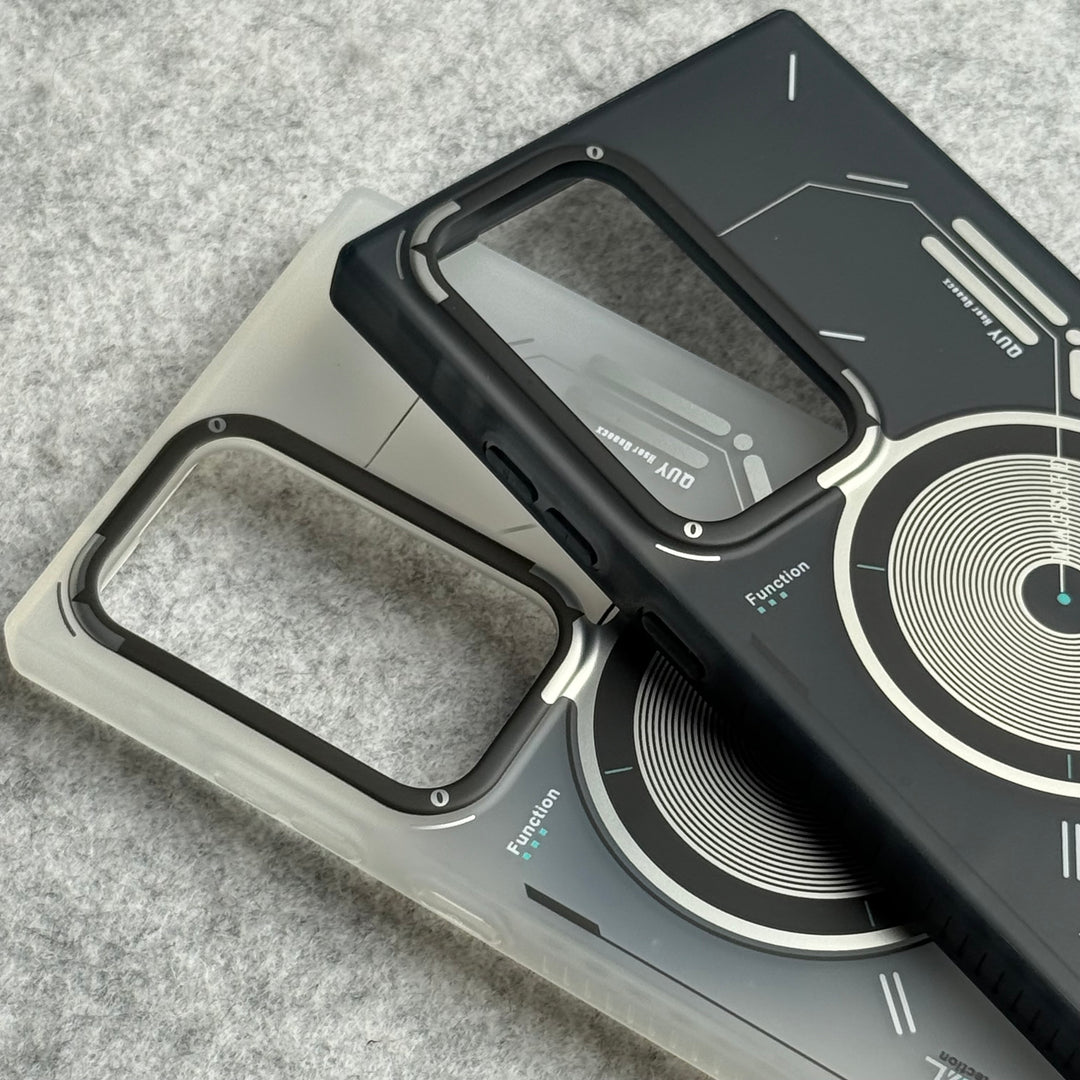 Galaxy S24 Ultra Magsafe Matte Futuristic Design Magnetic MagSafe Charging Case