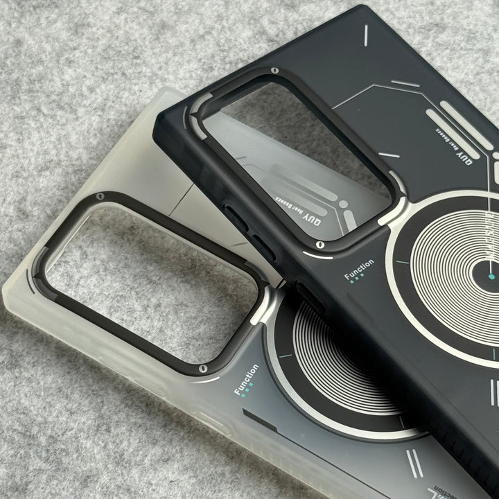 Galaxy S24 Ultra Magsafe Matte Futuristic Design Magnetic MagSafe Charging Case