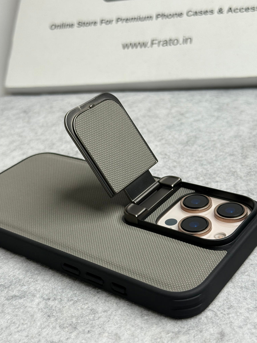 iPhone Series Metal Camera Cap Stand Case Cover