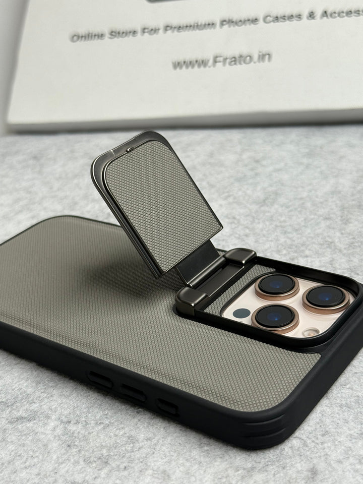 iPhone Series Metal Camera Cap Stand Case Cover