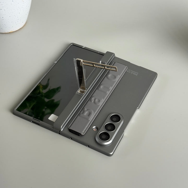 Samsung Galaxy Z Fold 7 Band Case | Slim Protective Hinge Cover with Hand Strap | Premium Kickstand Case