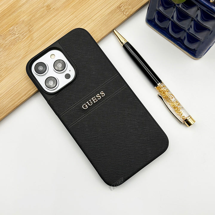 iPhone GS Logo leather Case Cover
