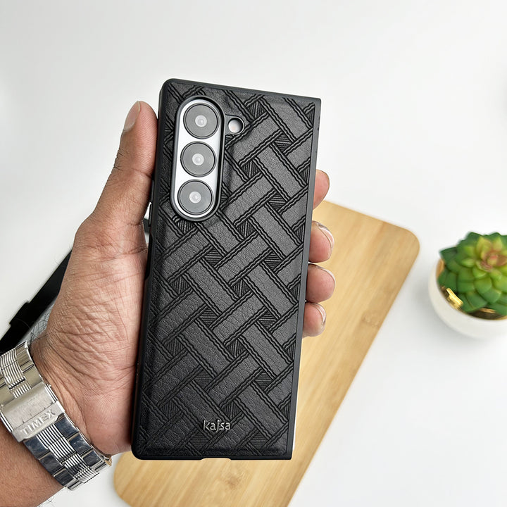 Samsung Galaxy Z Fold 6 Genuine Leather Dark Series GD4