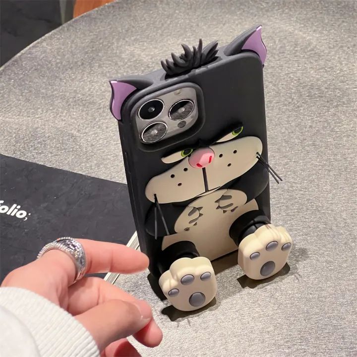 iPhone Cute 3D Luci Cat Design Soft Silicone Case Cover