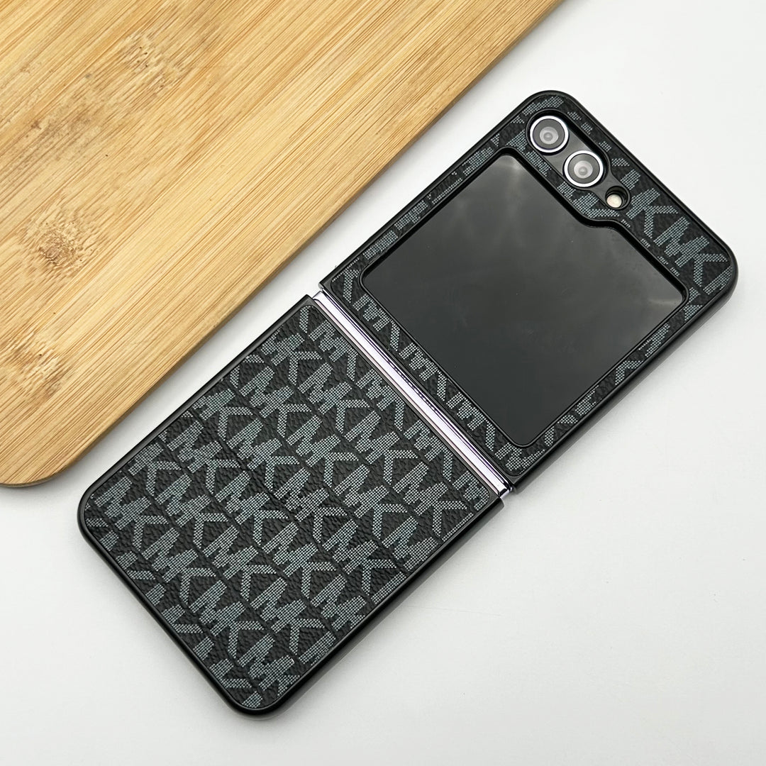 Samsung Galaxy Z Flip 5 Luxury MK Brand PU Leather Design Case Cover