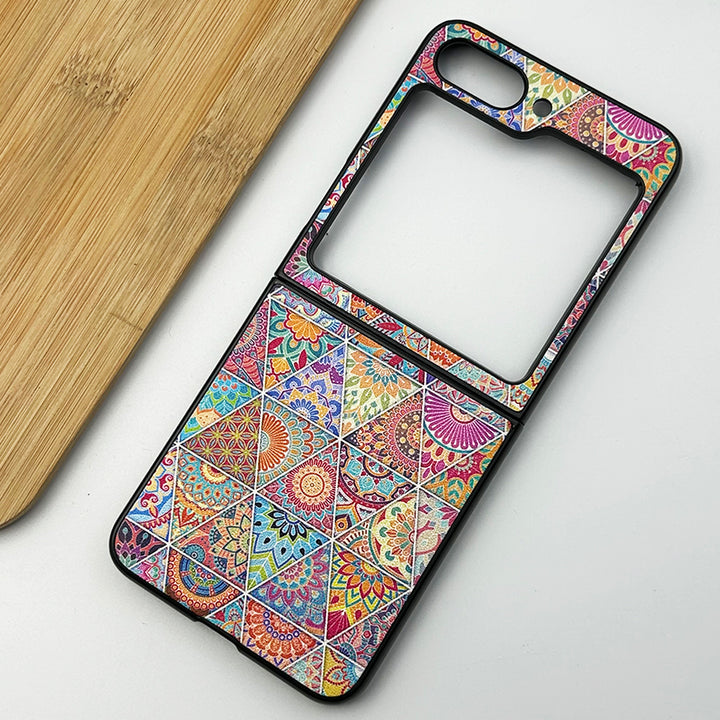 Samsung Galaxy Z Flip 5 Mandala Art Design Pattern Case Cover