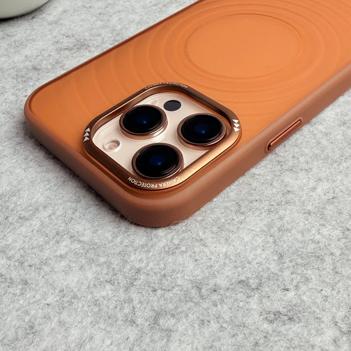 iPhone 16 Pro Max Desert Titanium Wave Circle Design Cover